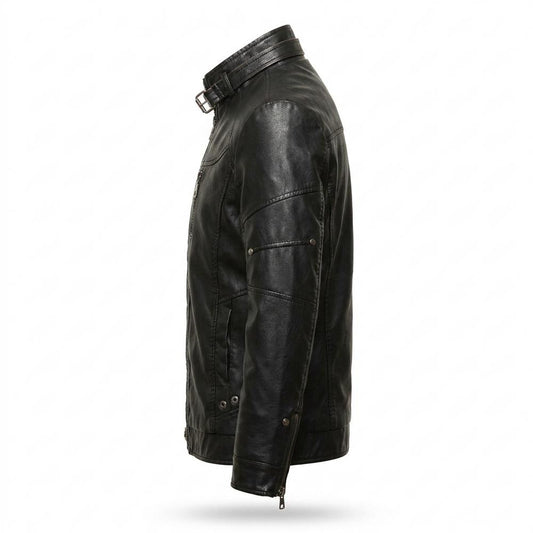 Lederjacken Outlet24 - Debus | Gefütterte Taillierte Lederjacke Herren