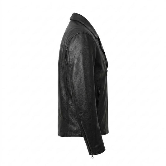 Lederjacken Outlet24 - Delas | Asymmetrisch Gefüttert Lederjacke Herren
