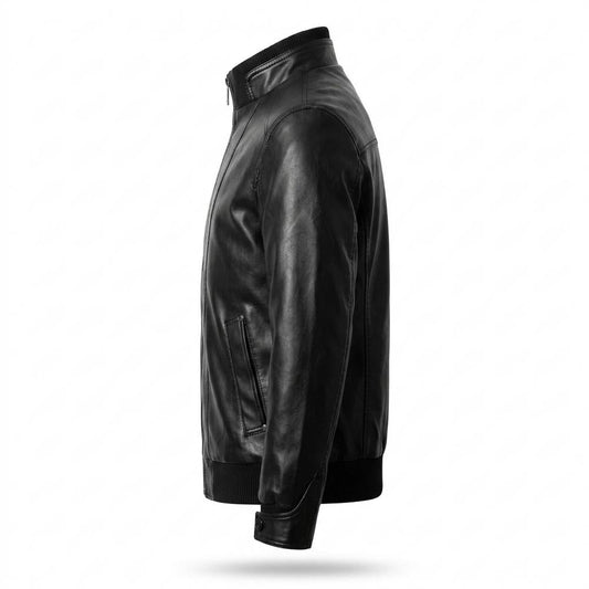 Lederjacken Outlet24 - Talim | Gefüttert Tailliert Lederjacke Herren