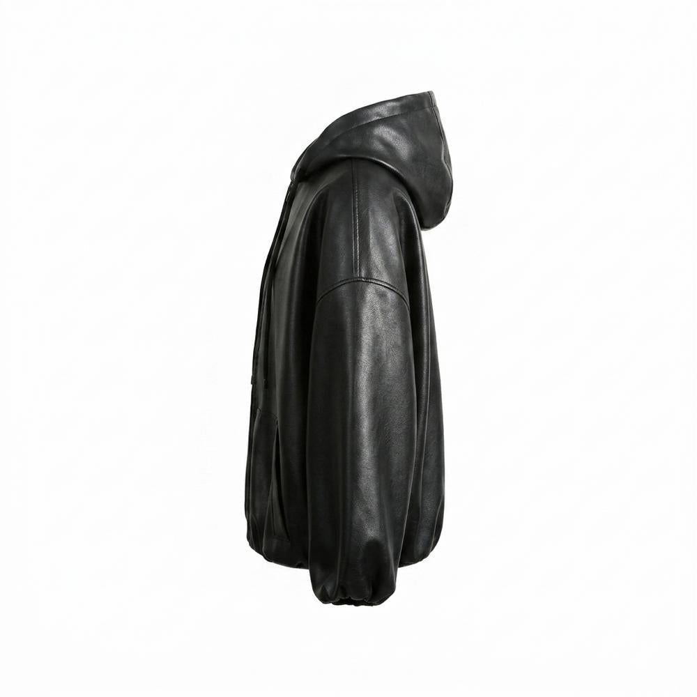 Lederjacken Outlet24 - Duror | Gefüttert Oversize Lederjacke Unisex