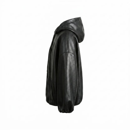 Lederjacken Outlet24 - Duror | Gefüttert Oversize Lederjacke Unisex