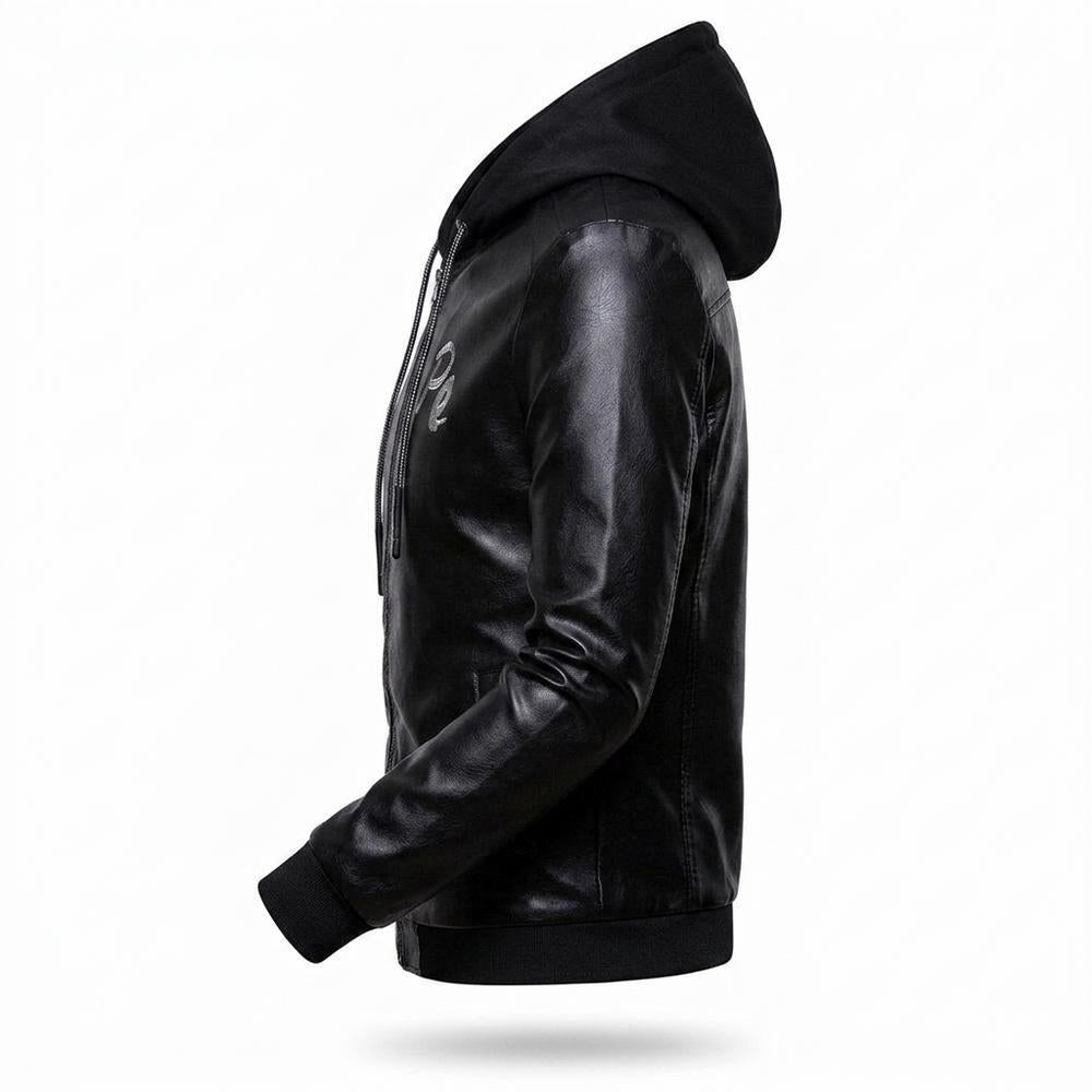 Lederjacken Outlet24 - Nazul | Gefütterte Taillierte Lederjacke Herren