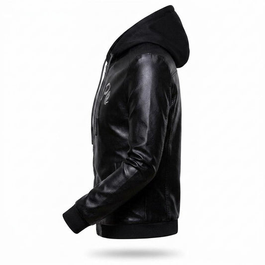 Lederjacken Outlet24 - Nazul | Gefütterte Taillierte Lederjacke Herren