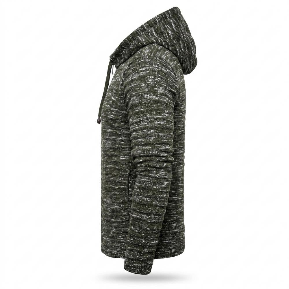 Lederjacken Outlet24 - Rufil | Melierter Strukturierter Hoodie Herren