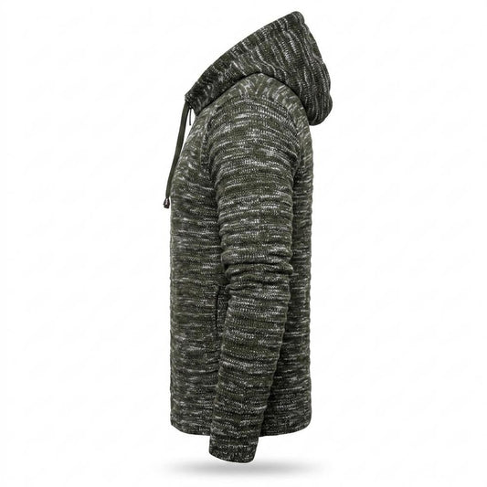 Lederjacken Outlet24 - Rufil | Melierter Strukturierter Hoodie Herren