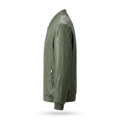 Lederjacken Outlet24 - Devut | Reißverschluss Gefütterte Lederjacke Herren