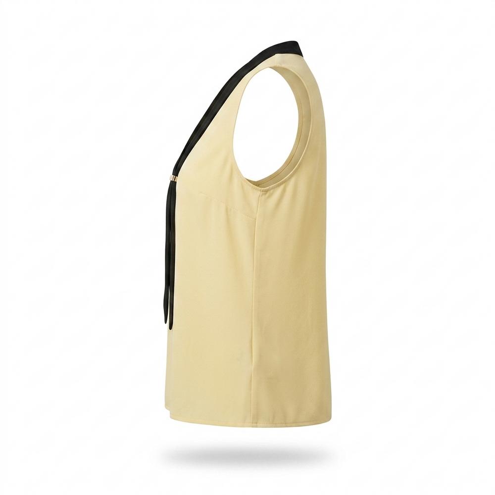 Lederjacken Outlet24 - Mizul | Kontrastfarbene Ärmellose Bluse Damen