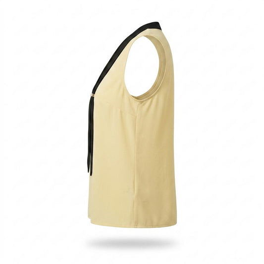 Lederjacken Outlet24 - Mizul | Kontrastfarbene Ärmellose Bluse Damen
