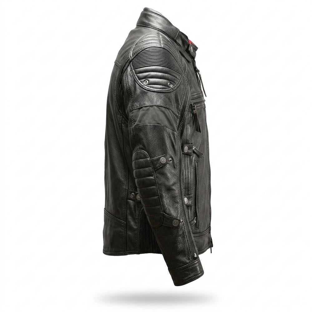 Lederjacken Outlet24 - Zomes | Gepolstert Funktional Lederjacke Herren