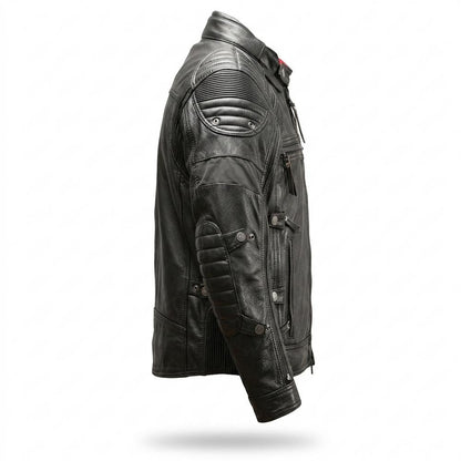 Lederjacken Outlet24 - Zomes | Gepolstert Funktional Lederjacke Herren