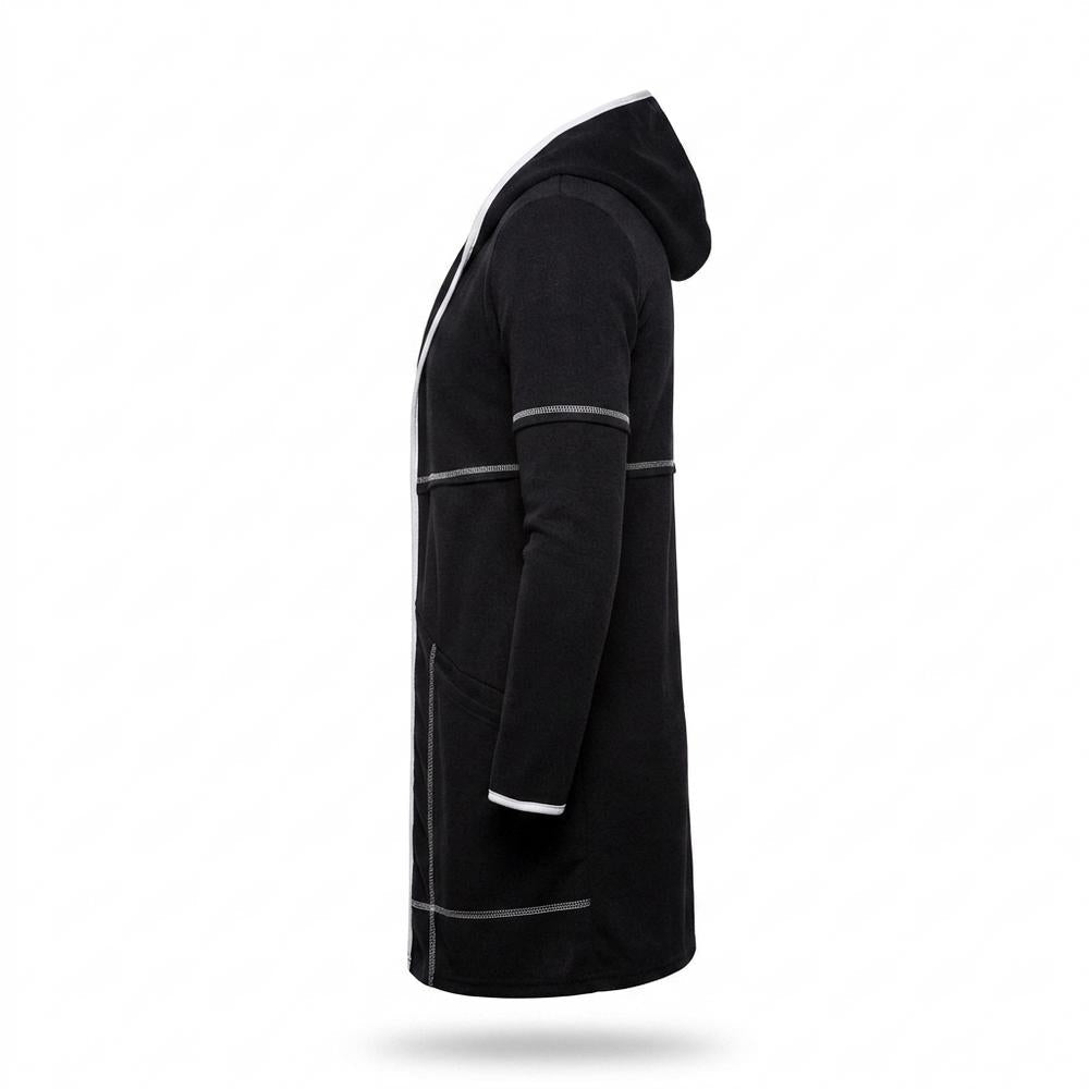 Lederjacken Outlet24 - Eozir | Langgeschnittener Kontrastfarbener Cardigan Herren